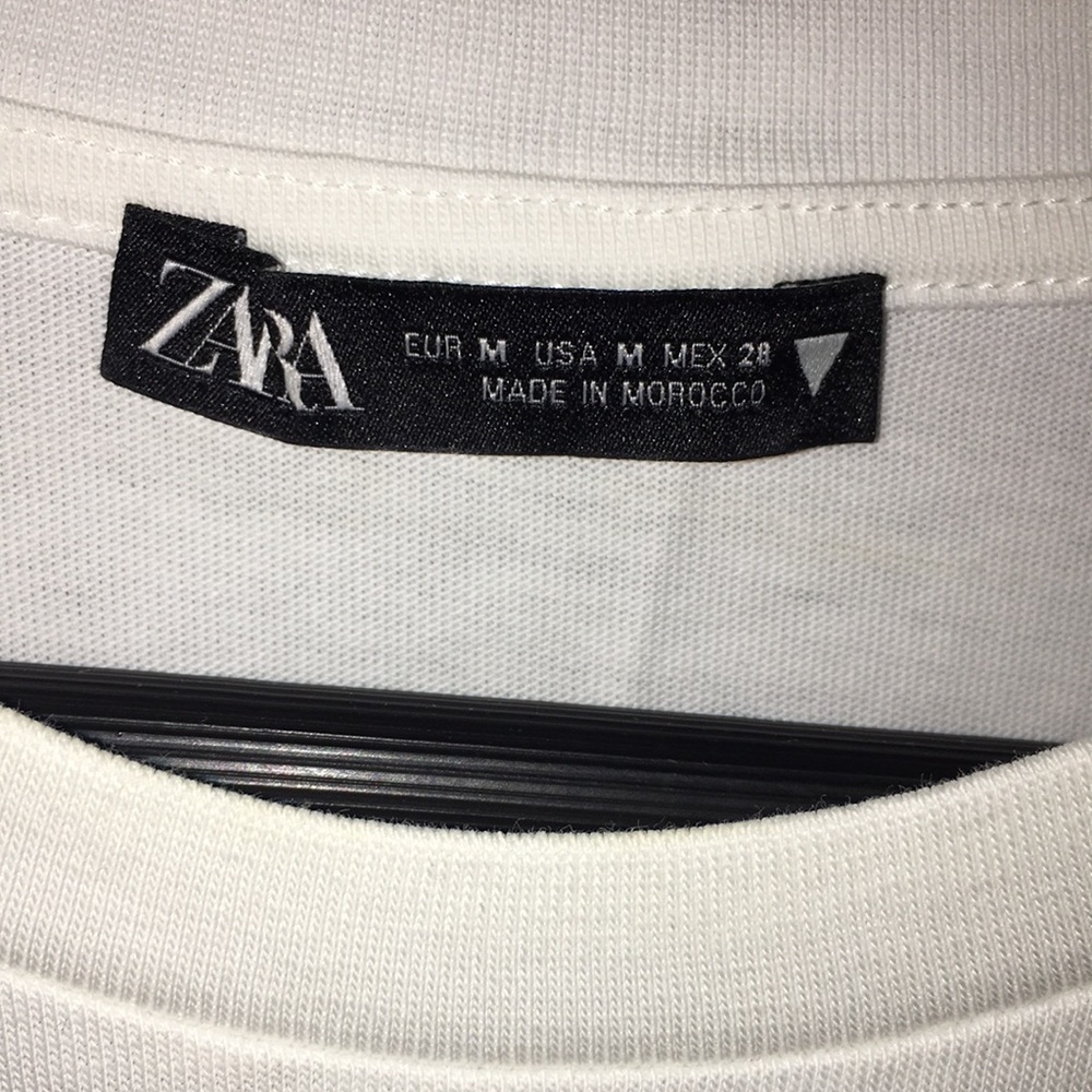 Zara Drawstring Bottom White Sleeveless Crop Top | Size M - Picture 4 of 5